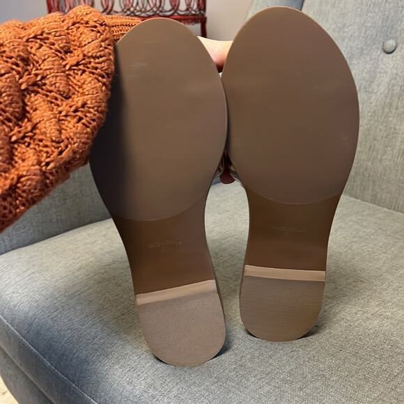 Drivers club Malibu tan Napa slide sandal metallic leather size 9 - Picture 5 of 6